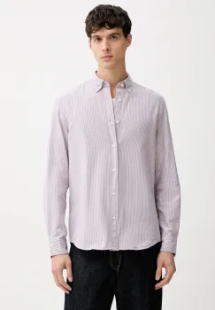 Marc O'Polo camasa din bumbac culoarea roz, cu guler clasic, regular, 620733042172 imagine