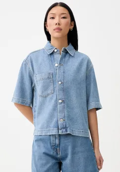 Marc O'Polo camasa pentru femei, cu amestec de in imagine