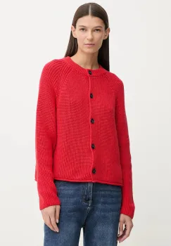 Marc O'Polo cardigan din bumbac culoarea rosu, light, 600605961003 imagine