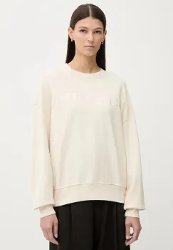 Marc O'Polo hanorac de bumbac culoarea bej, uni, 600407354175 imagine