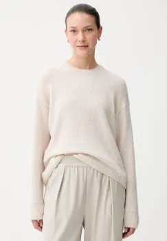 Marc O'Polo pulover de lana culoarea bej, light, 508612160463 imagine