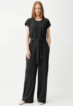 Marc O'Polo salopeta culoarea negru, cu decolteu rotund, 506097590007 imagine