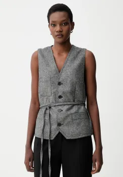 Marc O'Polo vesta din amestec de lana culoarea gri, un singur rand de nasturi, 509015881019 imagine