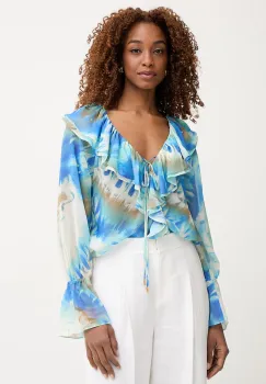 Marciano by Guess bluza cu volane pentru femei ADELA imagine