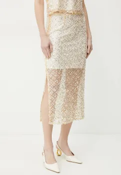 Marella fusta PRATER2 culoarea alb, midi, drept, 2513771024200 imagine