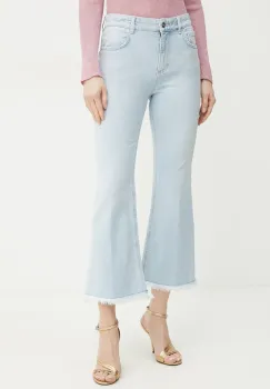 Marella jeansi FCROP femei high waist, 2513181114200 imagine