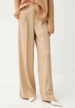 Marella pantaloni Emme by Marella culoarea verde, lat, high waist, 2525136151200 imagine