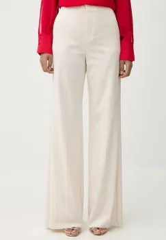 Marella pantaloni SEQUOIA culoarea bej, drept, high waist, 2613131211200 imagine