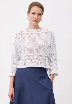 Marella pulover pentru femei, cu amestec de bumbac Emme by Marella imagine