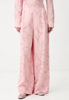 Marimekko pantaloni wide leg pentru femei, din vascoza imagine