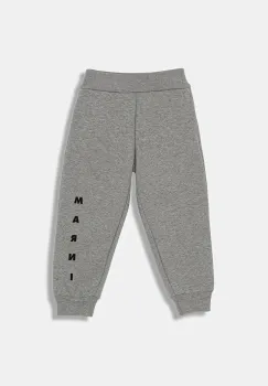 Marni pantaloni de trening pentru copii MP72U TROUSERS culoarea gri, cu imprimeu, M01218 imagine