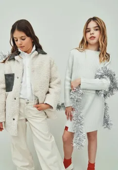 MAX&Co. camasa de bumbac pentru copii MAXC11F SHIRT culoarea alb, MX0210 imagine