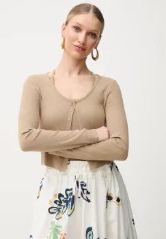 MAX&Co. cardigan femei, culoarea maro, light, 2516931014200 imagine