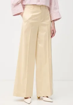 Max&Co. pantaloni pentru femei, din bumbac cu elastan MCOVERTICE imagine