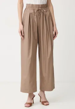 Max&Co. pantaloni pentru femei, din bumbac MCOOTTO imagine