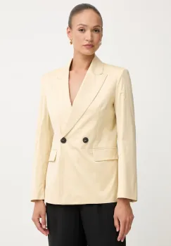 Max&Co. sacou cu nasturi dubli pentru femei, din bumbac cu elastan MCOGIRAFFA imagine