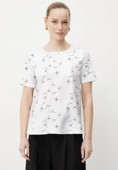 Max Mara Leisure bluza din amestec de matase femei, culoarea alb, modelator, 2516941087600 imagine