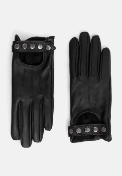 Medicine manusi de piele femei, culoarea negru imagine