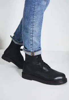 Medicine pantofi inalti barbati, culoarea negru imagine