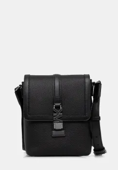 Michael Kors borseta de piele culoarea negru, 33R6LHDM8L imagine