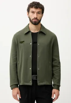 Michael Kors camasa culoarea verde, cu guler clasic, regular, CF5528A5MF imagine