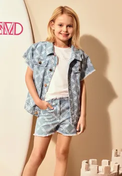 Michael Kors camasa din denim pentru copii R30290 imagine