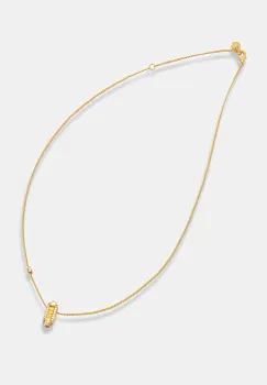 Michael Kors colier cu pandantiv pentru femei placat cu aur cu zirconiu cubic imagine