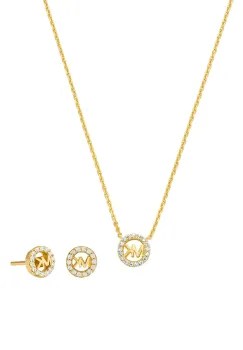 Michael Kors colier si cercei placati cu aur imagine
