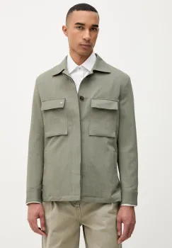 Michael Kors geaca tip camasa barbateasca cu amestec de lana imagine