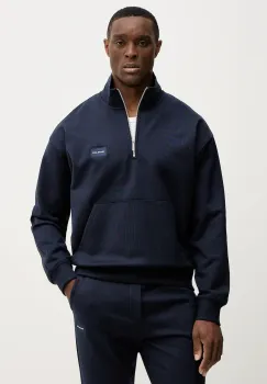 Michael Kors hanorac de bumbac culoarea bleumarin, uni, CR652T8HC4 imagine