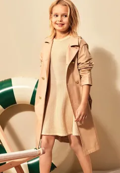 Michael Kors pardesiu copii culoarea roz, R30289 imagine