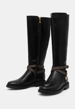 MICHAEL Michael Kors cizme Abigail femei, culoarea negru, cu toc plat, 40F4ABMB7L.007 imagine