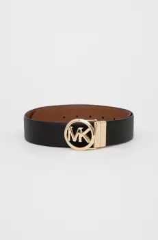 MICHAEL Michael Kors curea de piele cu doua fete femei, culoarea negru imagine