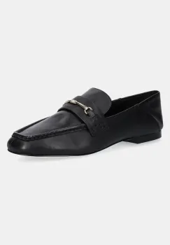 MICHAEL Michael Kors mocasini de piele Lena femei, culoarea negru, cu toc plat, 40R5LEFP1L.001 imagine