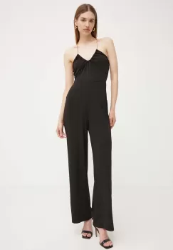 MICHAEL Michael Kors salopeta culoarea negru, cu decolteu in v imagine