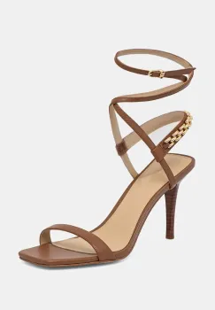 MICHAEL Michael Kors sandale cu toc cui din piele Marcia Heeled Sandal imagine