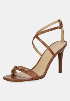 MICHAEL Michael Kors sandale de piele Lena culoarea maro, 40R5LEHS1L.230 imagine