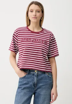 MICHAEL Michael Kors tricou din bumbac culoarea bordo, MT551R9HM7 imagine