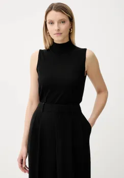 MICHAEL Michael Kors vesta de lana culoarea negru, light, cu turtleneck, MT561904VR imagine