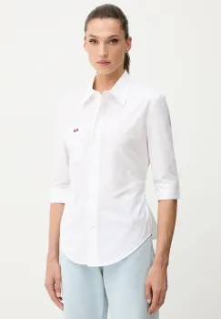 Miss Sixty camasa din bumbac culoarea alb, cu guler clasic, regular, 6S3XJ42300 imagine