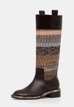 Missoni cizme Clo femei, culoarea maro, cu toc drept, MW67_044 imagine