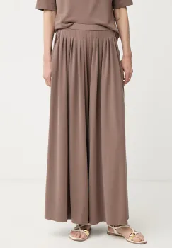 MM by Max Mara pantaloni culottes pentru femei, cu modal CICALA imagine