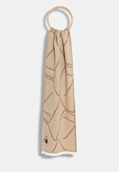 MM fular de lana DIADEMA culoarea verde, cu model, 2526546038600 imagine