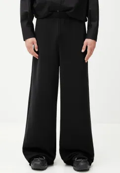 MM6 Maison Margiela pantaloni de trening din bumbac x MM6 Wardro culoarea negru, neted, SH0KA0057.M25025.900 imagine