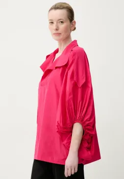 MMC STUDIO bluza femei, culoarea roz, neted, MANDAL imagine