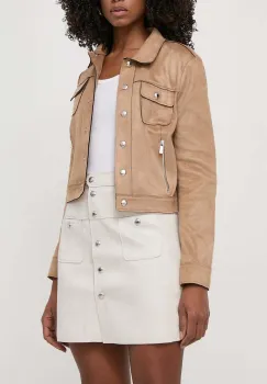 Morgan fusta culoarea gri, mini, evazati imagine