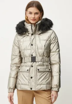 Morgan geaca GELIAM femei, culoarea auriu, de iarna, GELIAM imagine