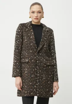 Morgan palton GELEO femei, culoarea maro, de tranzitie, GELEO imagine