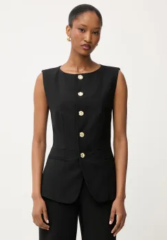 Morgan vesta cu un singur rand de nasturi pentru femei, cu vascoza imagine