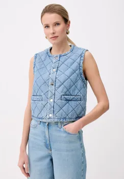 Morgan vesta pentru femei, din denim imagine